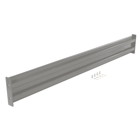 Vestil Bolt-On Style Guard Rail 9 Ft Gray Semi Gloss GR-F2R-BO-9-GYSG